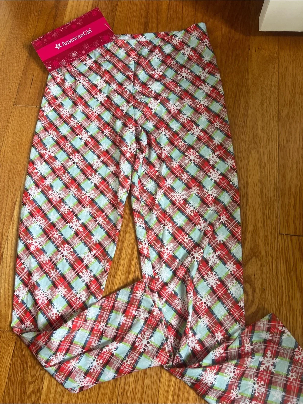 NEW American Girl L (14/16) Holiday Dreams retired Snowflake Pajama Set